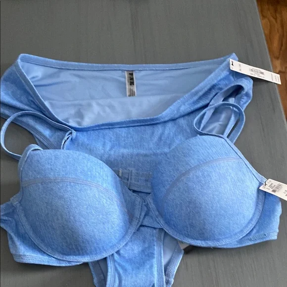 Victoria's Secret Blue Bikini Swimwear - Picture 2 of 7